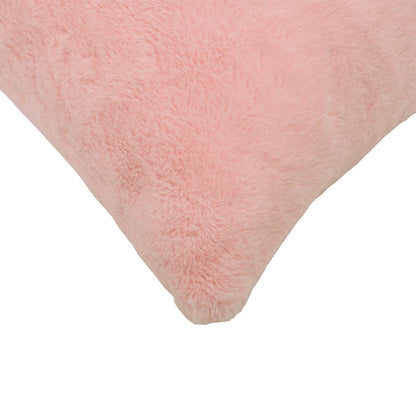 vidaXL Cushion Cover 6 pcs HEERLEN Pink 80 x 80 cm Faux Rabbit Fur 5