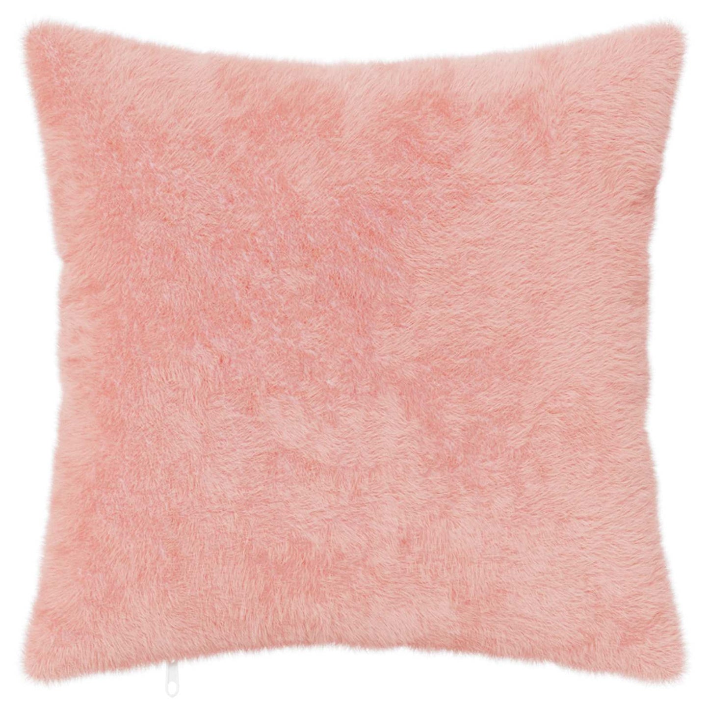 vidaXL Cushion Cover 6 pcs HEERLEN Pink 80 x 80 cm Faux Rabbit Fur 3