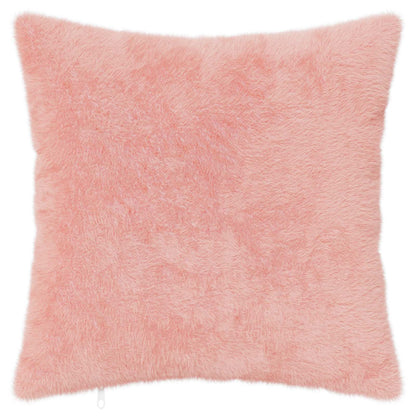 vidaXL Cushion Cover 6 pcs HEERLEN Pink 80 x 80 cm Faux Rabbit Fur 3