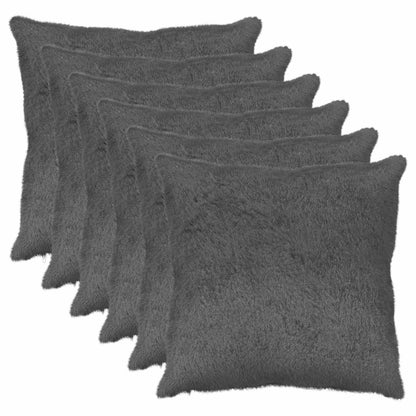 vidaXL Cushion Cover 6 pcs HEERLEN Dark Grey 80 x 80 cm 2