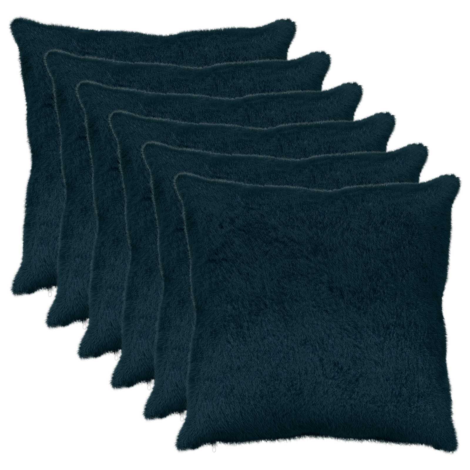 vidaXL Cushion Cover 6 pcs HEERLEN Navy Blue 80 x 80 cm 2