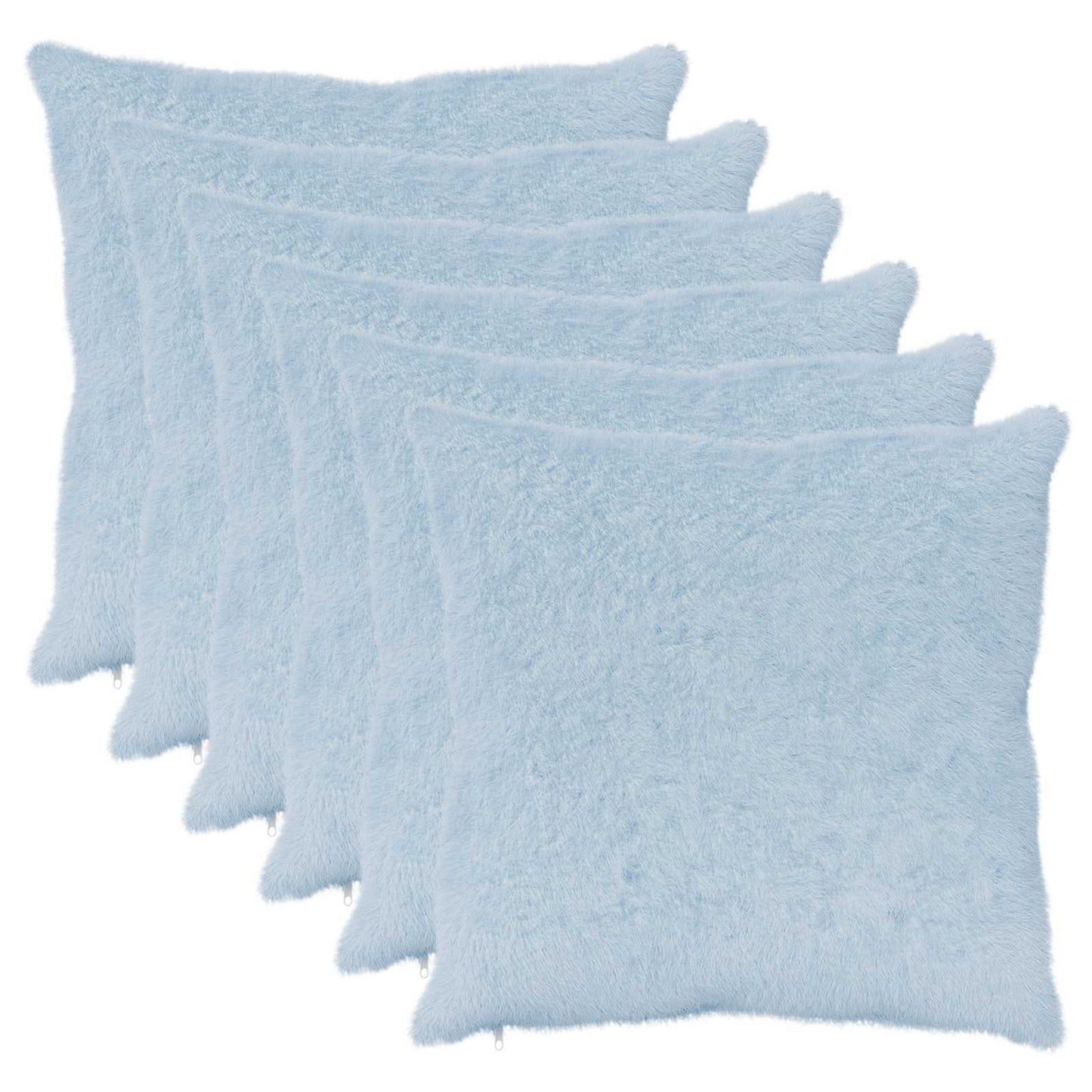 vidaXL Cushion Cover 6 pcs HEERLEN Light Blue 80 x 80 cm 2