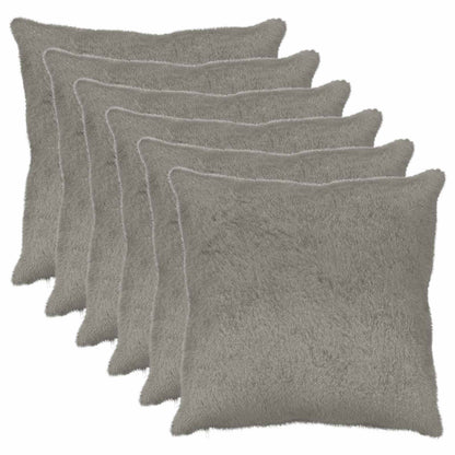 vidaXL Cushion Cover 6 pcs HEERLEN Light Grey 80 x 80 cm 2