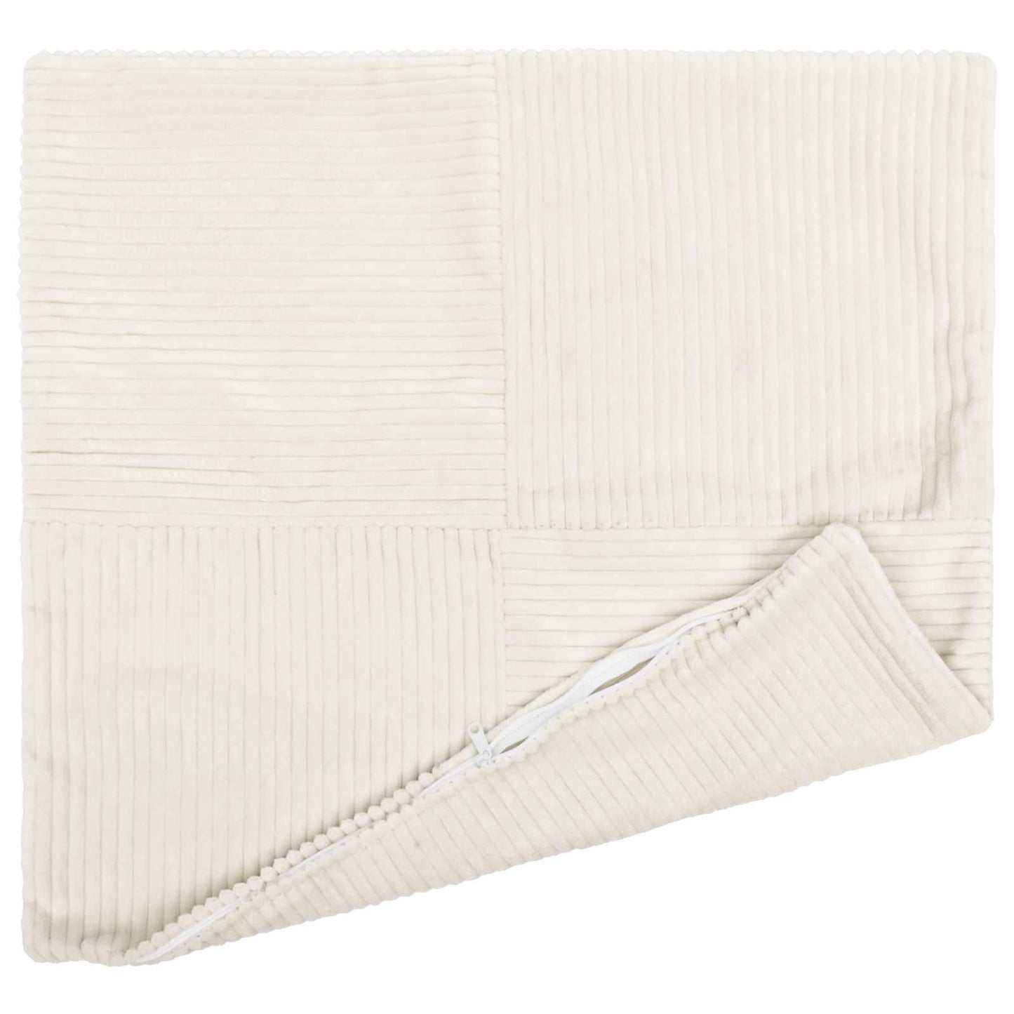 vidaXL Cushion Cover 12 pcs ALMELO Cream 45 x 45 cm Corduroy 3