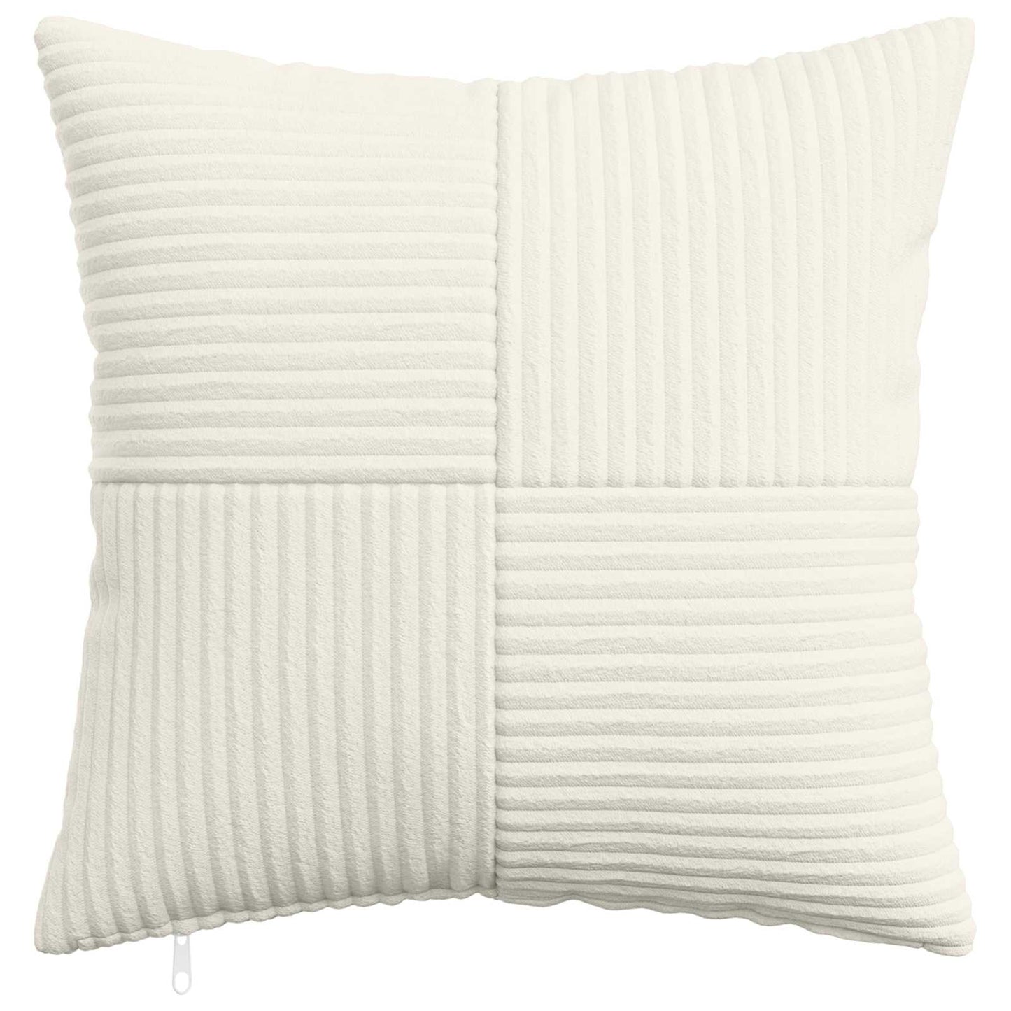vidaXL Cushion Cover 12 pcs ALMELO Cream 45 x 45 cm Corduroy 2