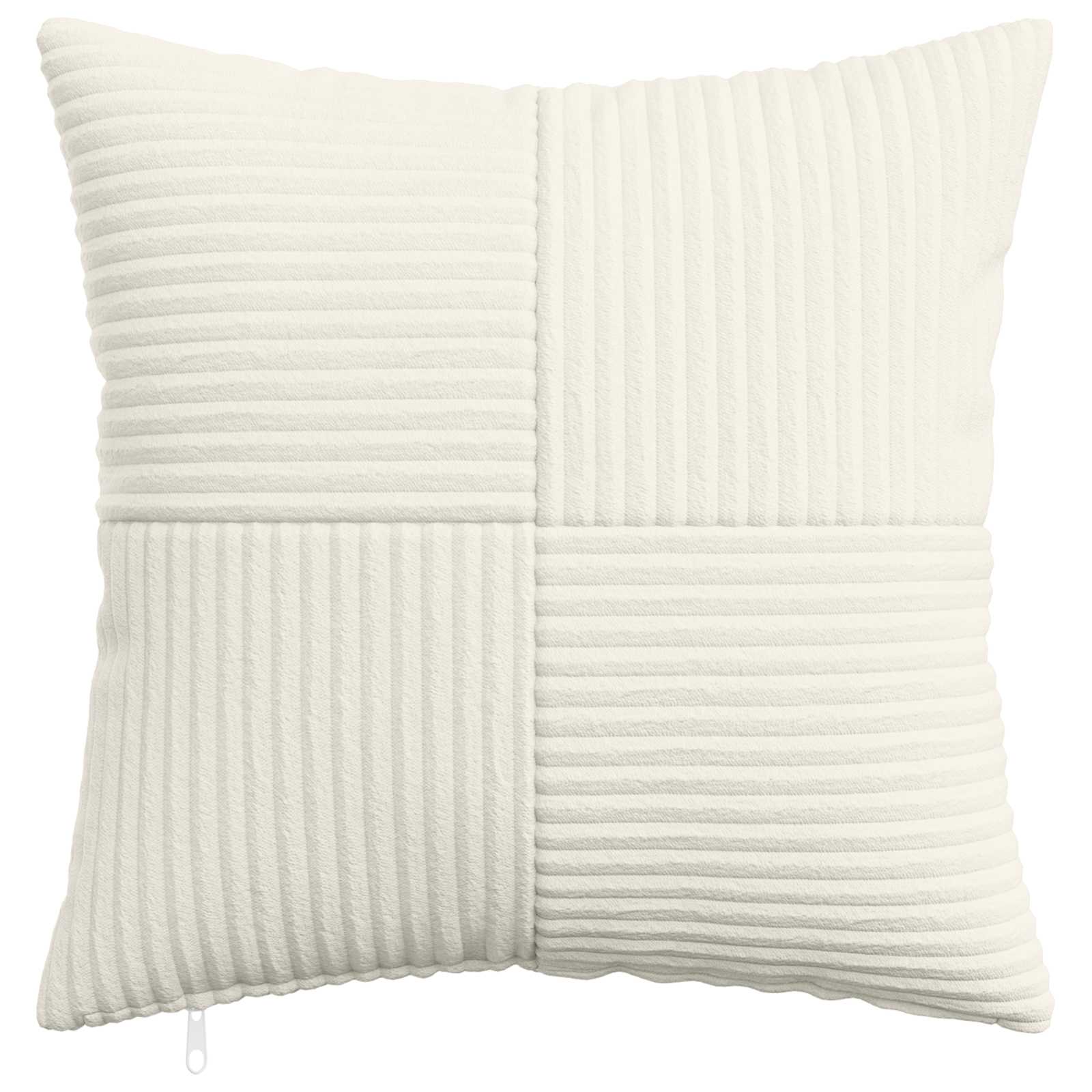 vidaXL Cushion Cover 12 pcs ALMELO Cream 45 x 45 cm Corduroy 2