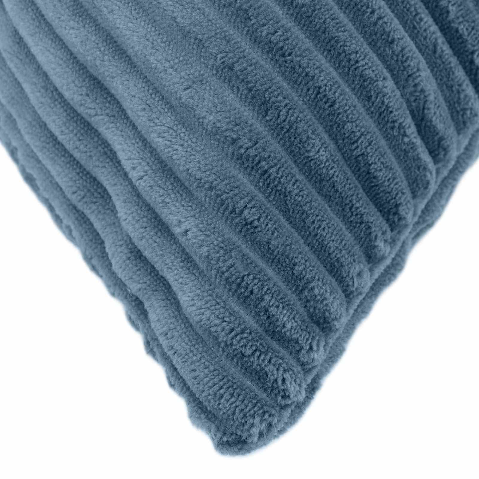 vidaXL Cushion Cover 12 pcs ALMELO Blue 45 x 45 cm Corduroy 4