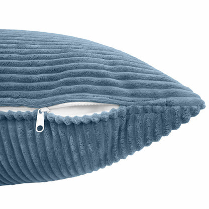 vidaXL Cushion Cover 12 pcs ALMELO Blue 45 x 45 cm Corduroy 5