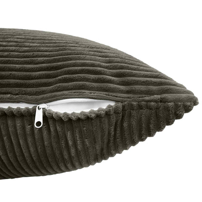 vidaXL Cushion Cover 12 pcs ALMELO Anthracite 45 x 45 cm Corduroy 5