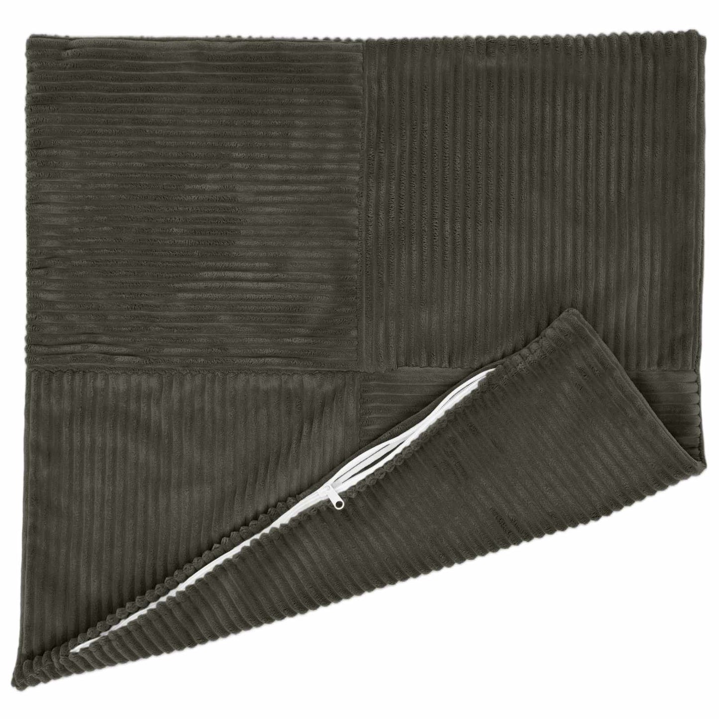 vidaXL Cushion Cover 12 pcs ALMELO Anthracite 45 x 45 cm Corduroy 3