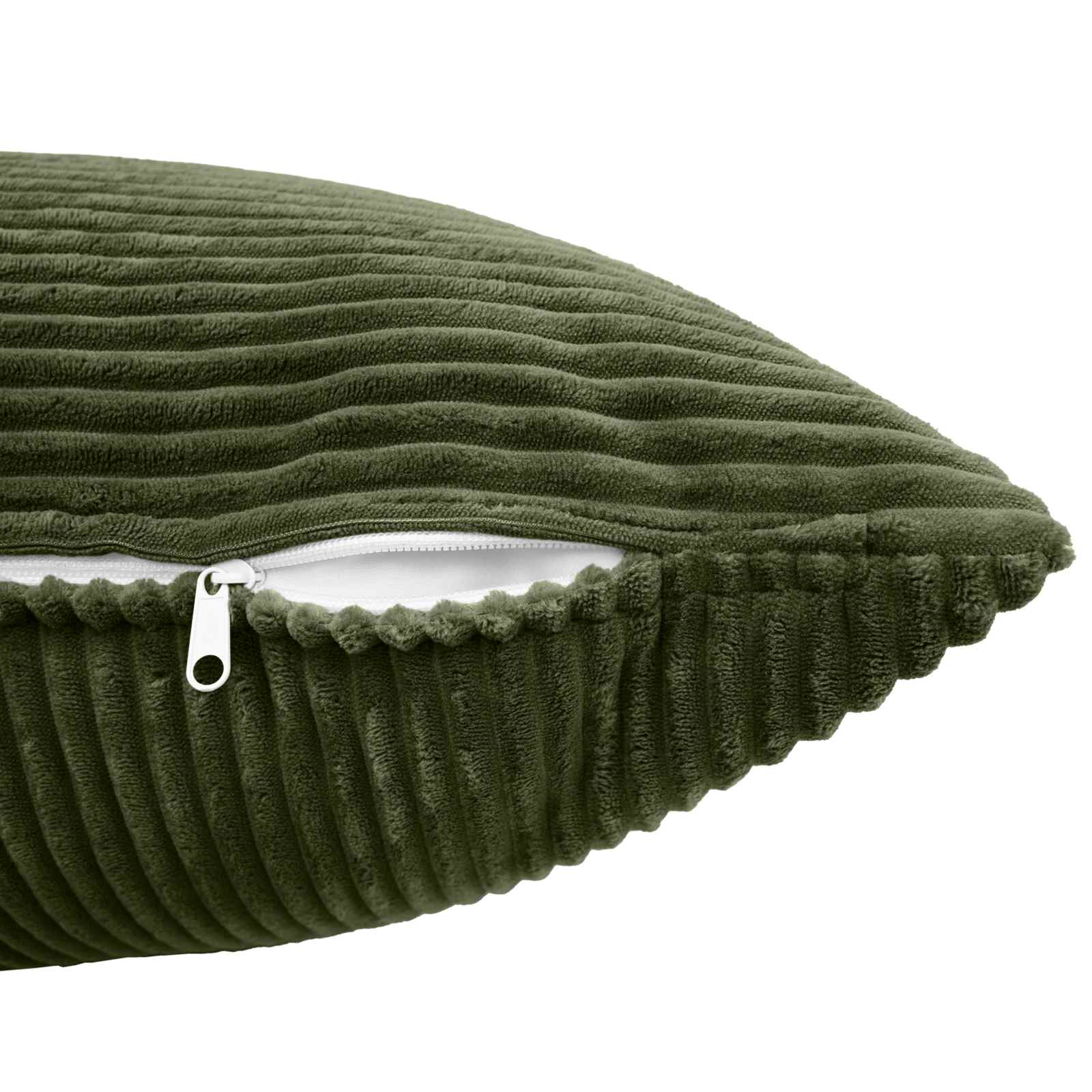 vidaXL Cushion Cover 12 pcs ALMELO Green 45 x 45 cm Corduroy 5