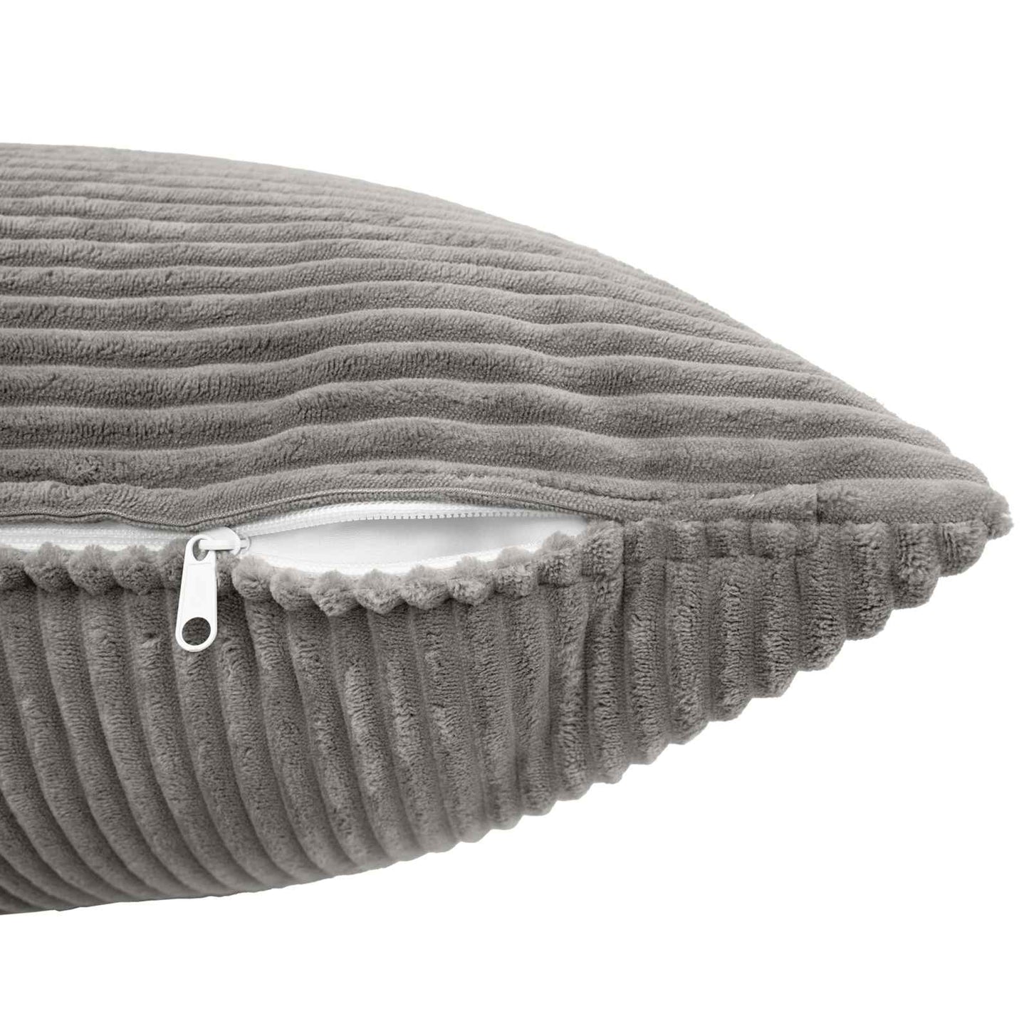 vidaXL Cushion Cover 12 pcs ALMELO Light Grey 50 x 50 cm Corduroy 5