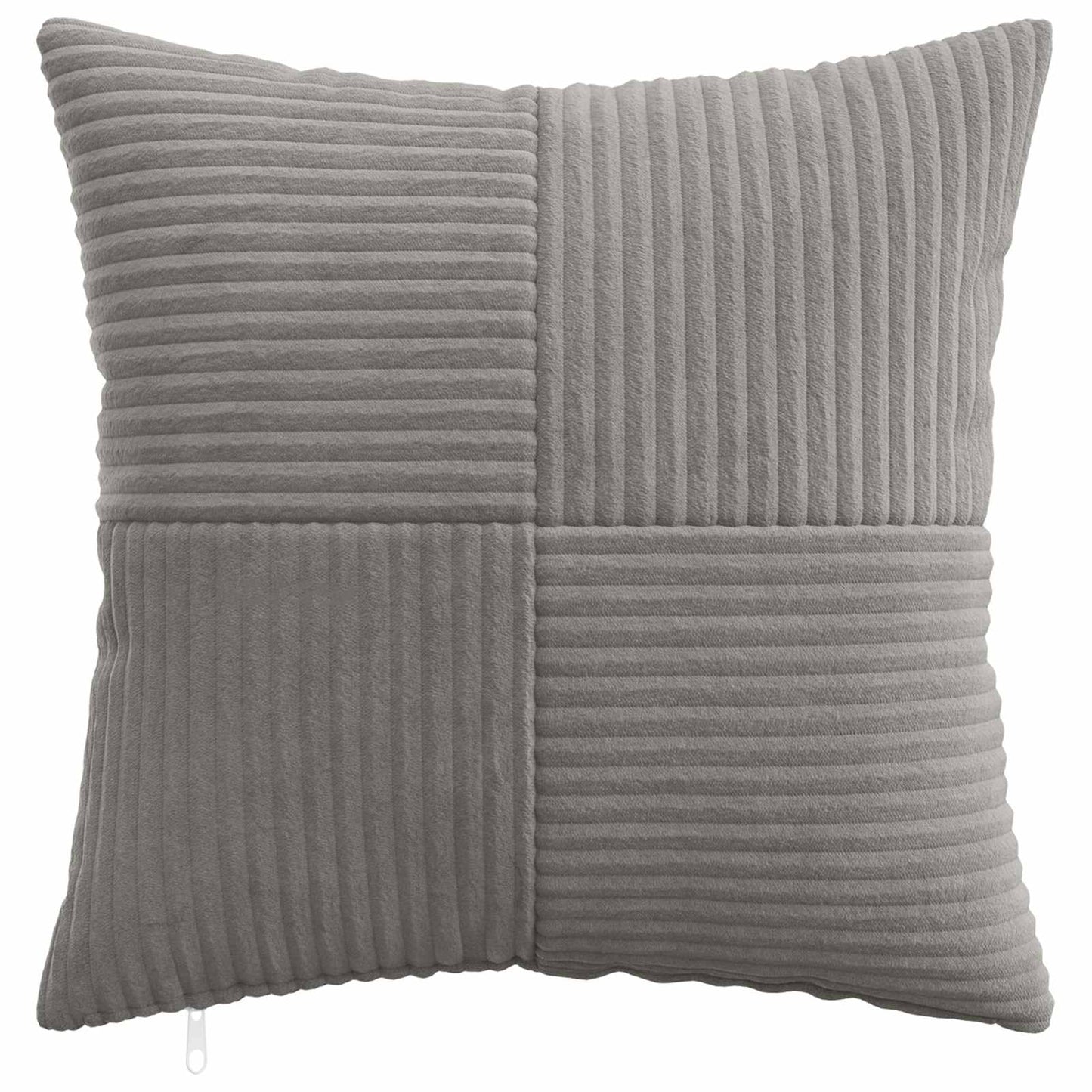 vidaXL Cushion Cover 12 pcs ALMELO Light Grey 50 x 50 cm Corduroy 2
