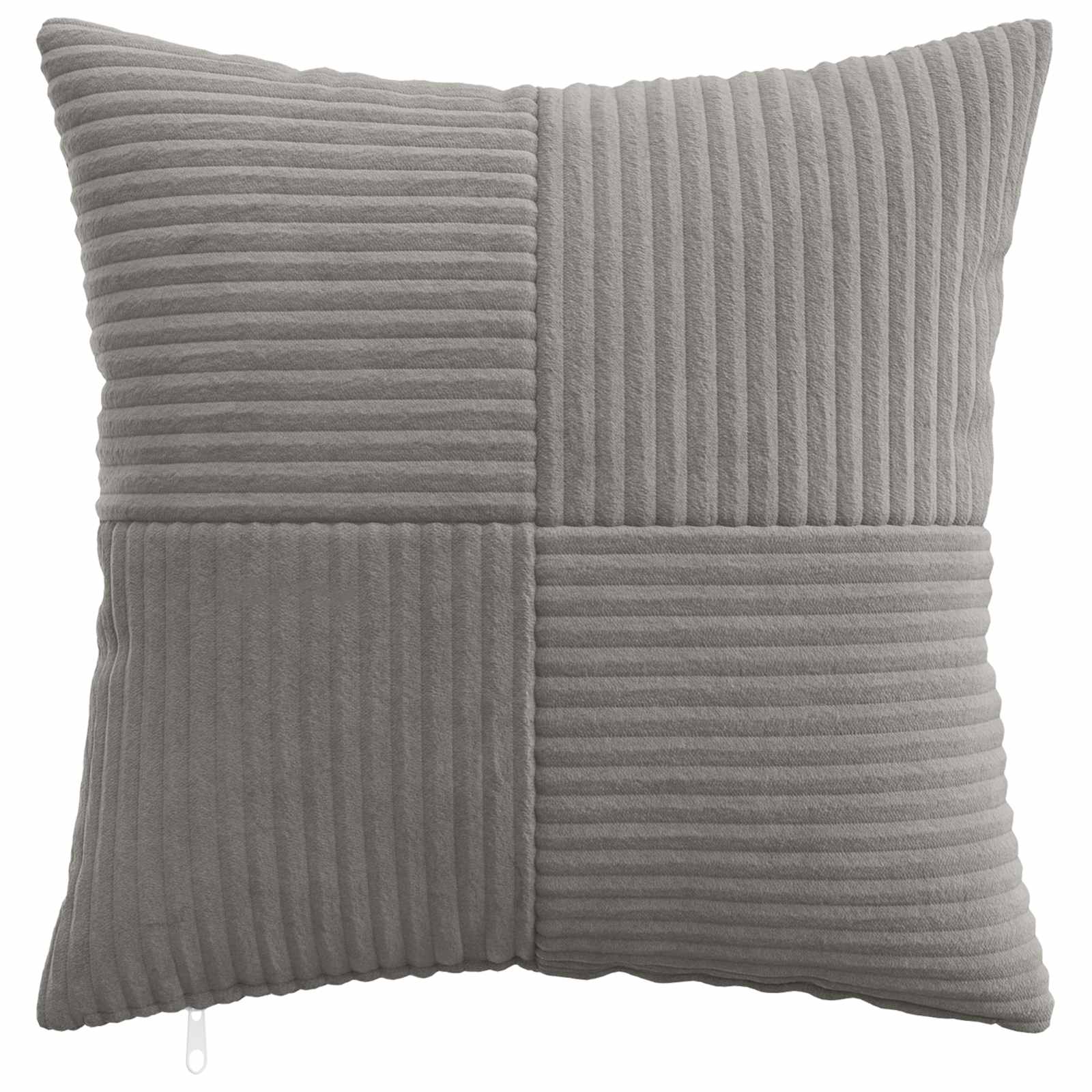 vidaXL Cushion Cover 12 pcs ALMELO Light Grey 50 x 50 cm Corduroy 2