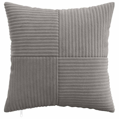 vidaXL Cushion Cover 12 pcs ALMELO Light Grey 50 x 50 cm Corduroy 2
