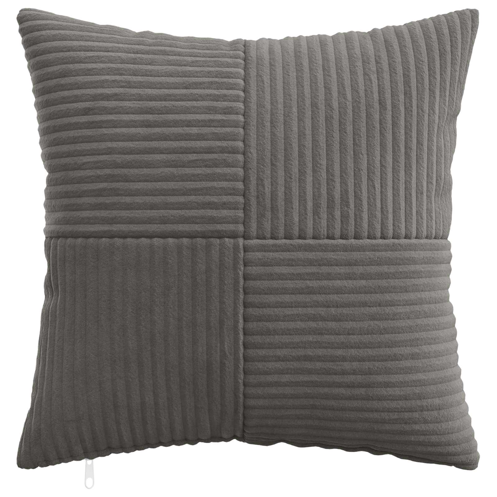 vidaXL Cushion Cover 12 pcs ALMELO Dark Grey 50 x 50 cm Corduroy 2