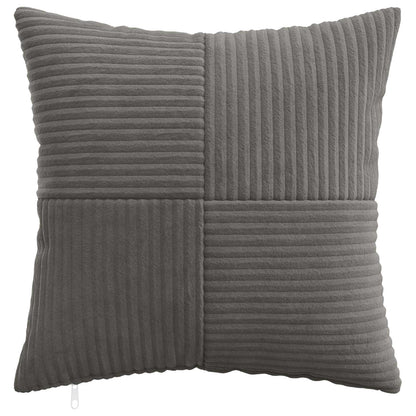 vidaXL Cushion Cover 12 pcs ALMELO Dark Grey 50 x 50 cm Corduroy 2
