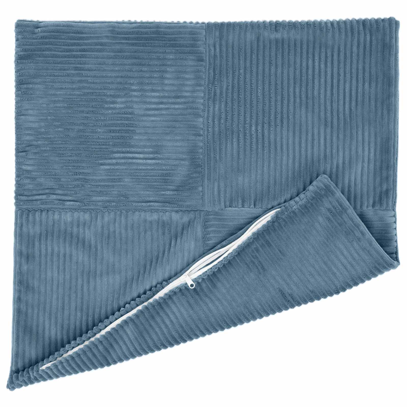 vidaXL Cushion Cover 12 pcs ALMELO Blue 50 x 50 cm Corduroy 3