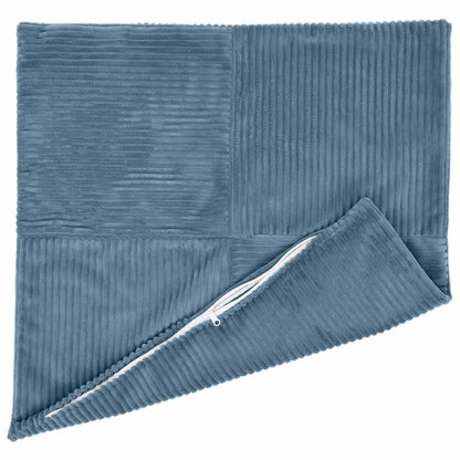 vidaXL Cushion Cover 12 pcs ALMELO Blue 50 x 50 cm Corduroy 3