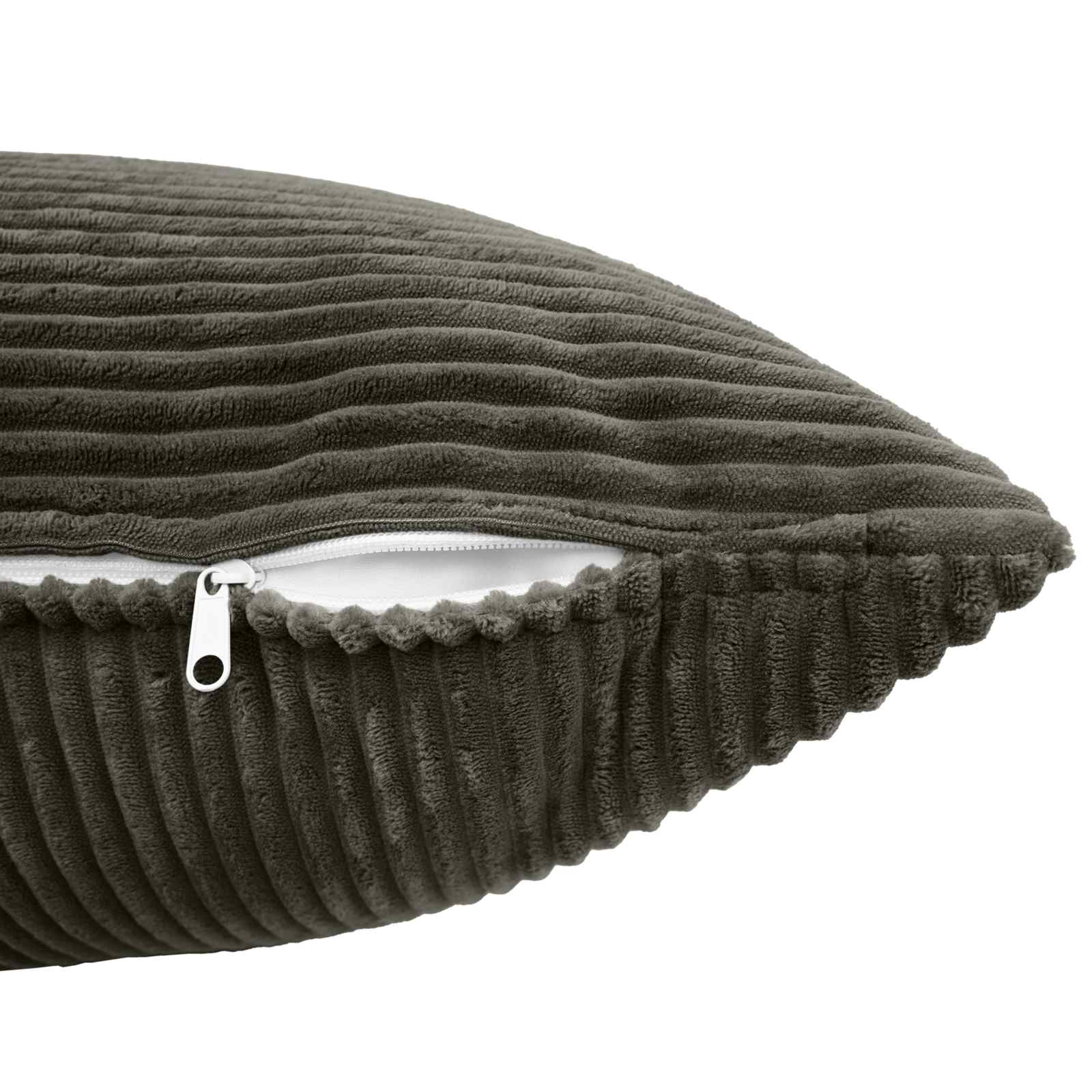 vidaXL Cushion Cover 12 pcs ALMELO Anthracite 50 x 50 cm Corduroy 5