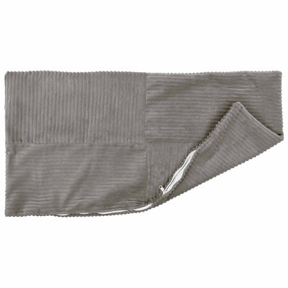 vidaXL Cushion Cover 6 pcs ALMELO Light Grey 50 x 80 cm Corduroy 3