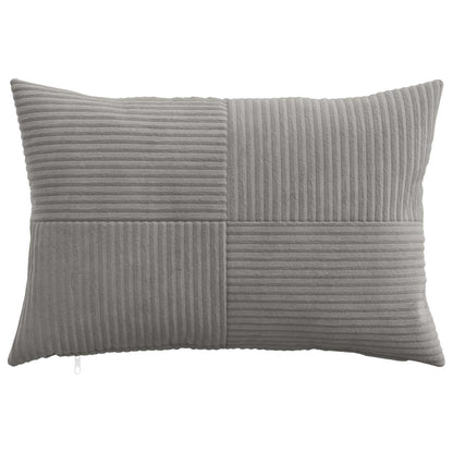 vidaXL Cushion Cover 6 pcs ALMELO Light Grey 50 x 80 cm Corduroy 2