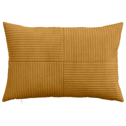 vidaXL Cushion Cover 6 pcs ALMELO Yellow 50 x 80 cm Corduroy 2
