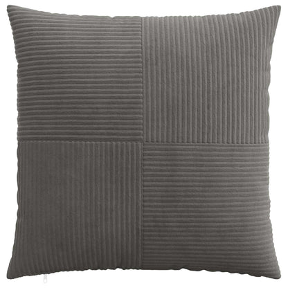 vidaXL Cushion Cover 6 pcs ALMELO Dark Grey 65 x 65 cm Corduroy 2