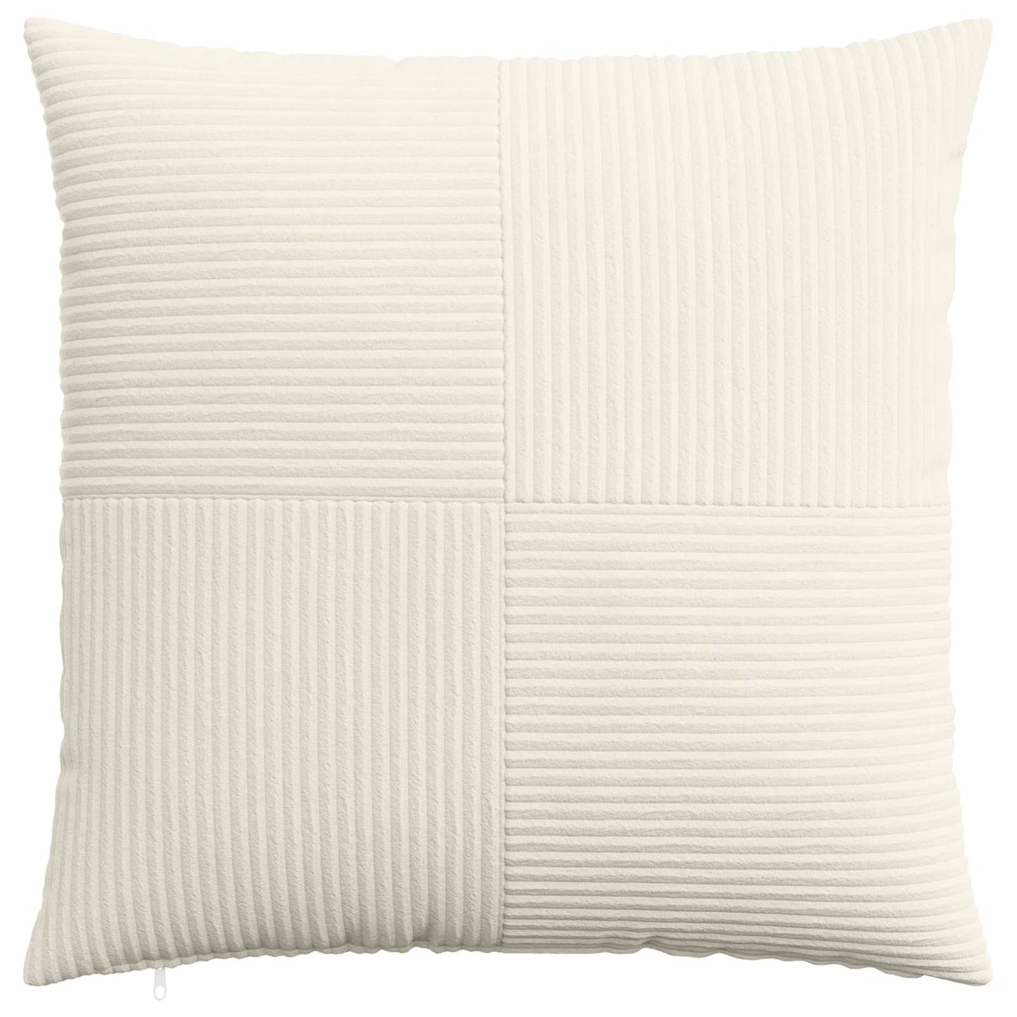 vidaXL Cushion Cover 6 pcs ALMELO Cream 65 x 65 cm Corduroy 2
