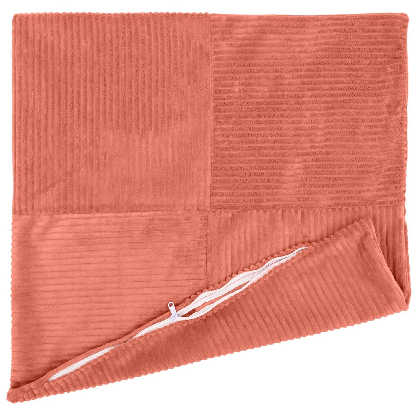 vidaXL Cushion Cover 6 pcs ALMELO Red Orange 65 x 65 cm Corduroy 3
