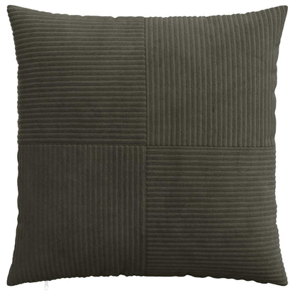 vidaXL Cushion Cover 6 pcs ALMELO Anthracite 65 x 65 cm Corduroy 2