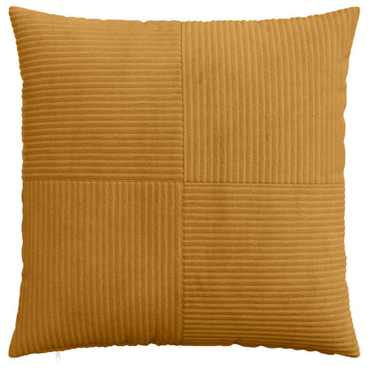 vidaXL Cushion Cover 6 pcs ALMELO Yellow 65 x 65 cm Corduroy 2