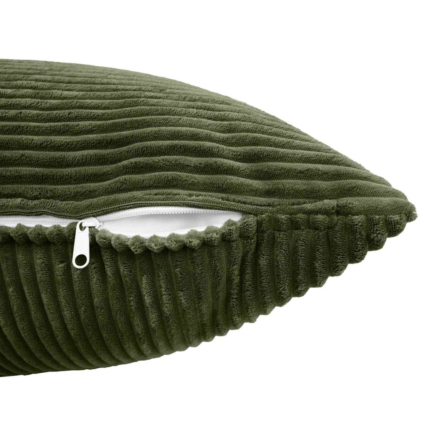 vidaXL Cushion Cover 6 pcs ALMELO Green 65 x 65 cm Corduroy 5