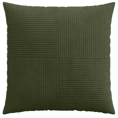 vidaXL Cushion Cover 6 pcs ALMELO Green 65 x 65 cm Corduroy 2