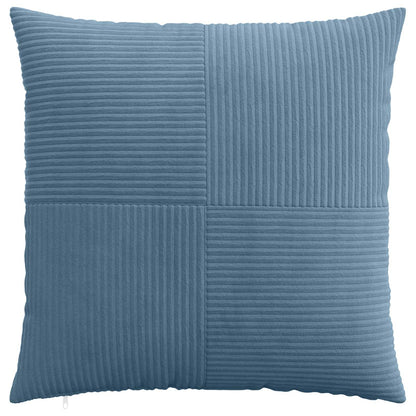 vidaXL Cushion Cover 6 pcs ALMELO Blue 70 x 70 cm Corduroy 2