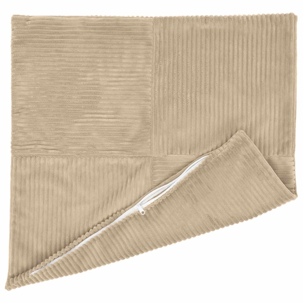 vidaXL Cushion Cover 6 pcs ALMELO Taupe 80 x 80 cm Corduroy 4