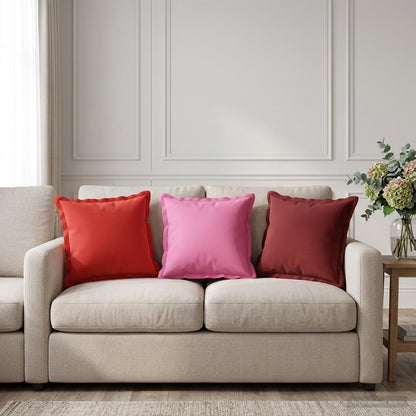 vidaXL Throw Pillow 12 pcs HOUTEN Pink 40 x 40 cm Polyester 1