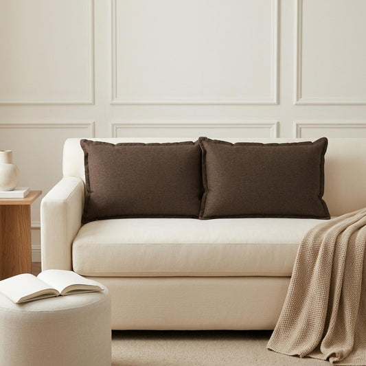 Cushion with Pillow HOUTEN 6 pcs Faux Linen