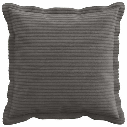 vidaXL Cushion Cover 12 pcs HOUTEN Dark Grey 40 x 40 cm Corduroy 2