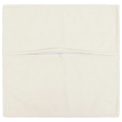 vidaXL Cushion Cover 12 pcs HOUTEN Cream 40 x 40 cm Corduroy 3