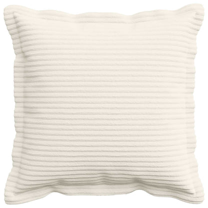 vidaXL Cushion Cover 12 pcs HOUTEN Cream 40 x 40 cm Corduroy 2