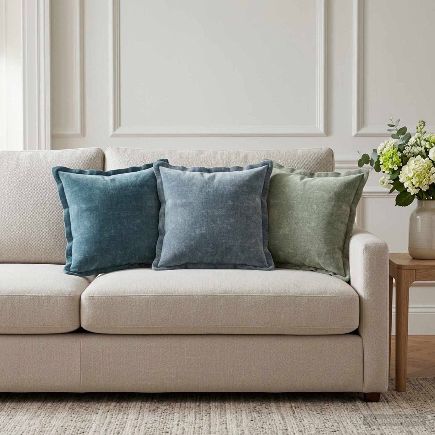 vidaXL Cushion Cover 12 pcs HOUTEN Light Blue 40 x 40 cm 1