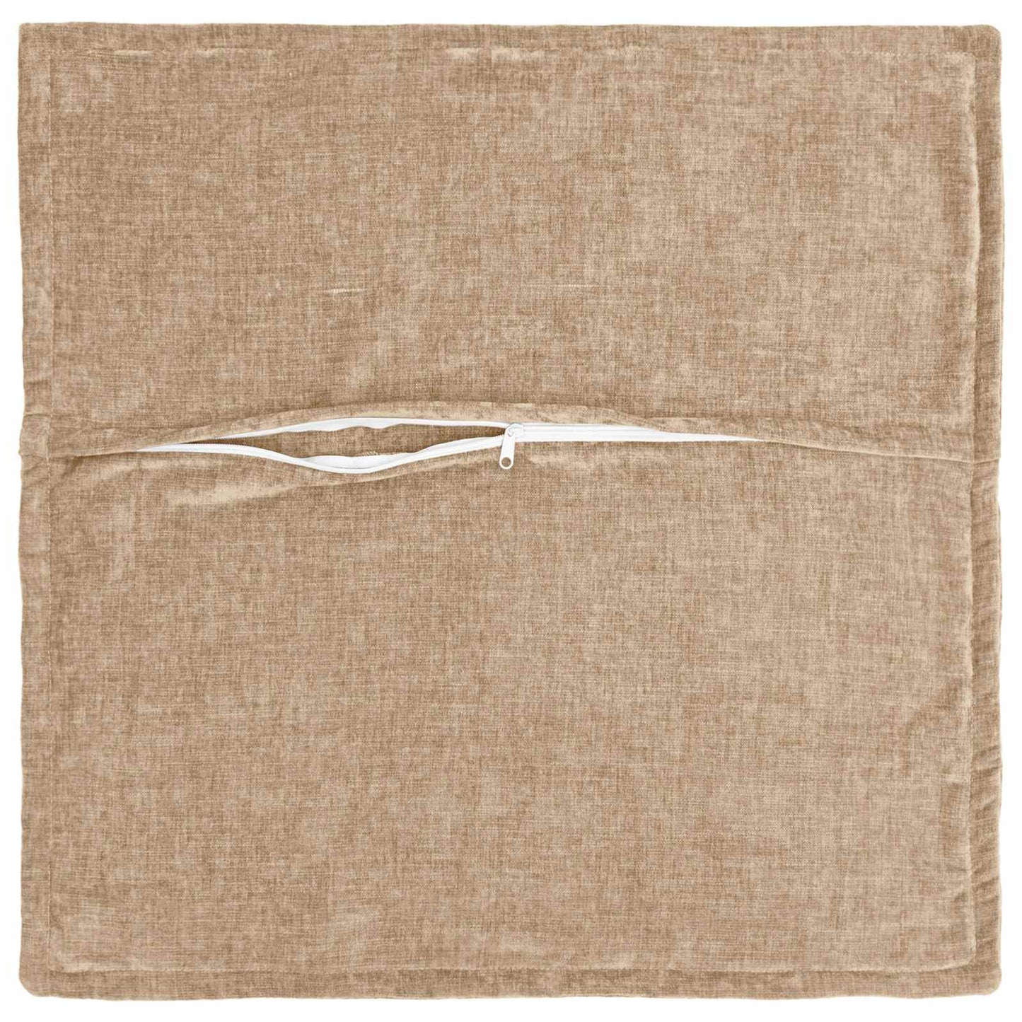 vidaXL Cushion Cover 12 pcs HOUTEN Taupe 40 x 40 cm Chenille Fabric 4