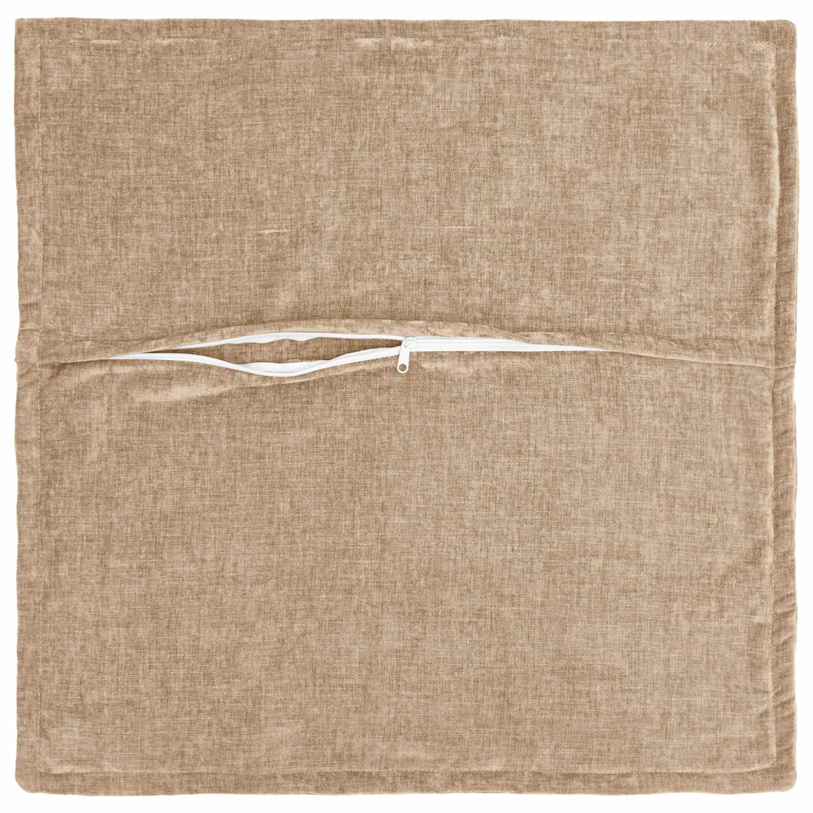 vidaXL Cushion Cover 12 pcs HOUTEN Taupe 40 x 40 cm Chenille Fabric 4
