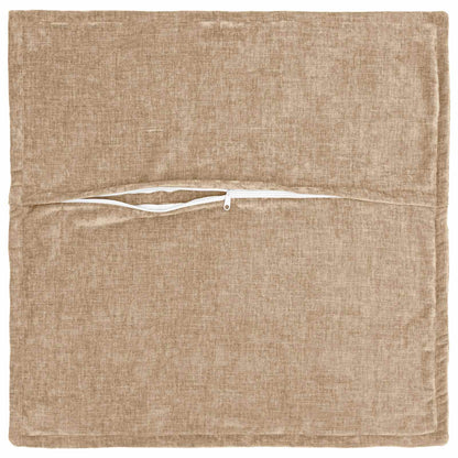 vidaXL Cushion Cover 12 pcs HOUTEN Taupe 40 x 40 cm Chenille Fabric 4