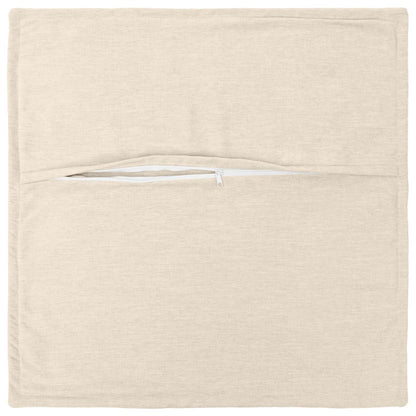 vidaXL Cushion Cover 12 pcs HOUTEN Cream 40 x 40 cm Chenille Fabric 4