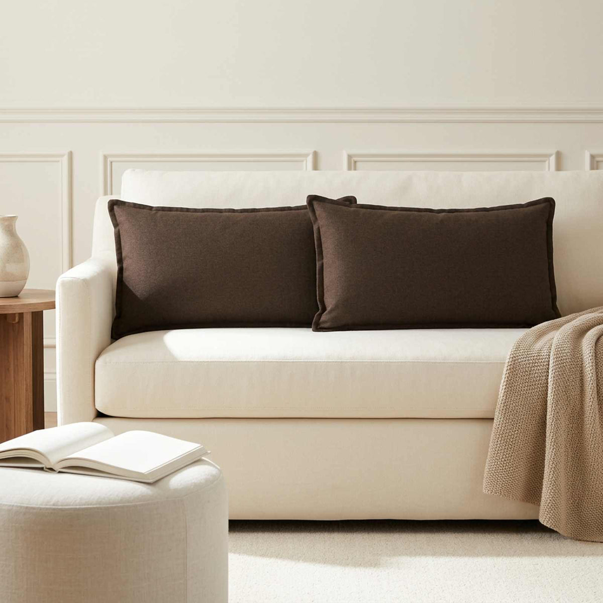 Throw Pillow HOUTEN Faux Linen
