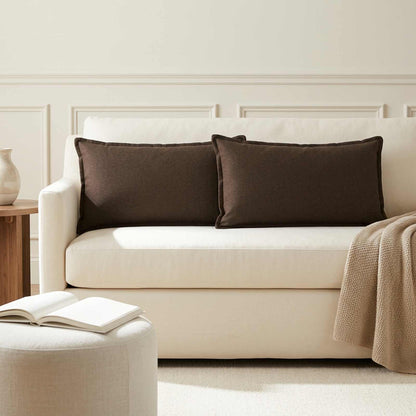 Throw Pillow HOUTEN 40 x 70 cm Faux Linen 6 Width 40 cm Length 70 cm Brown