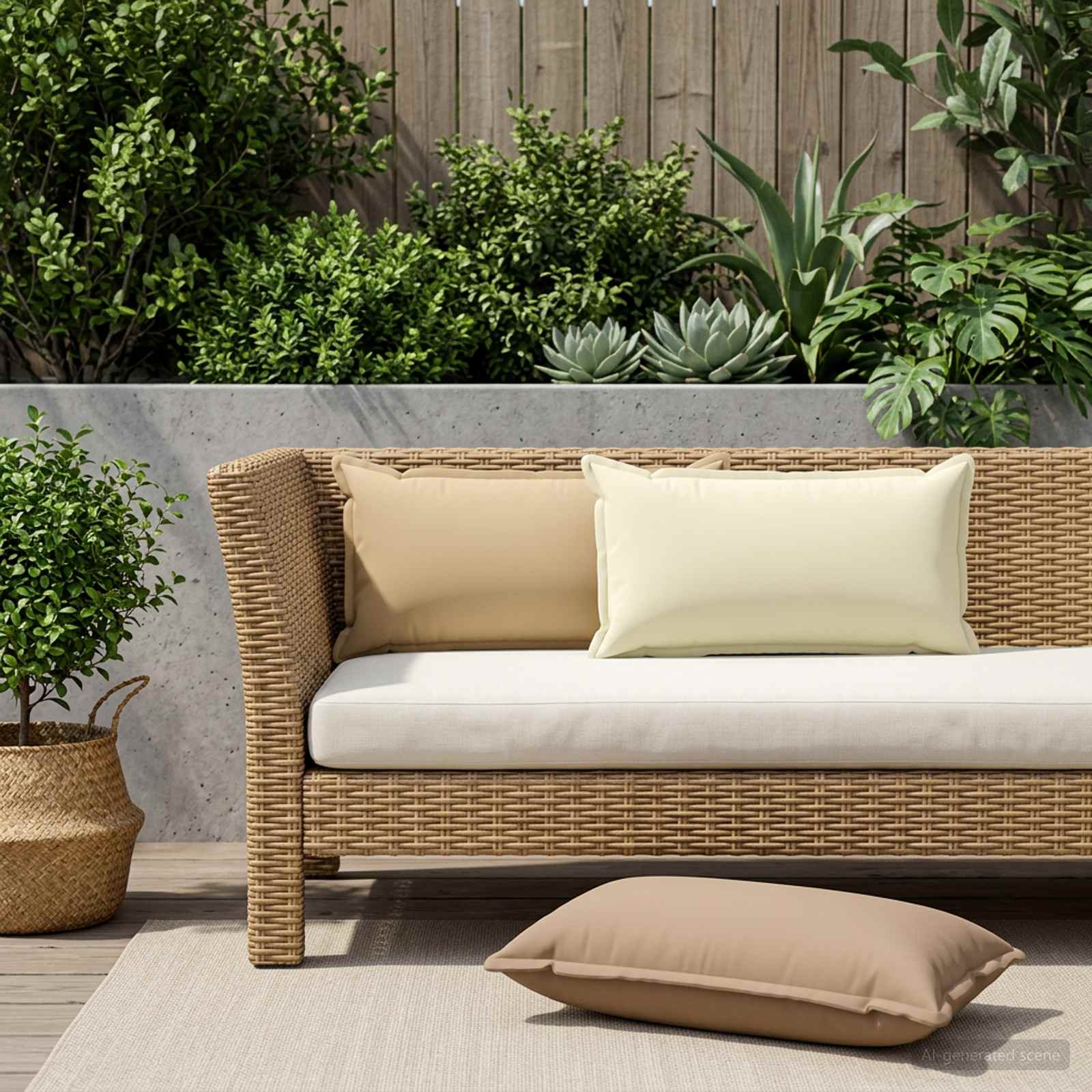 vidaXL Cushion Cover 12 pcs HOUTEN Taupe 40 x 80 cm Polyester 3