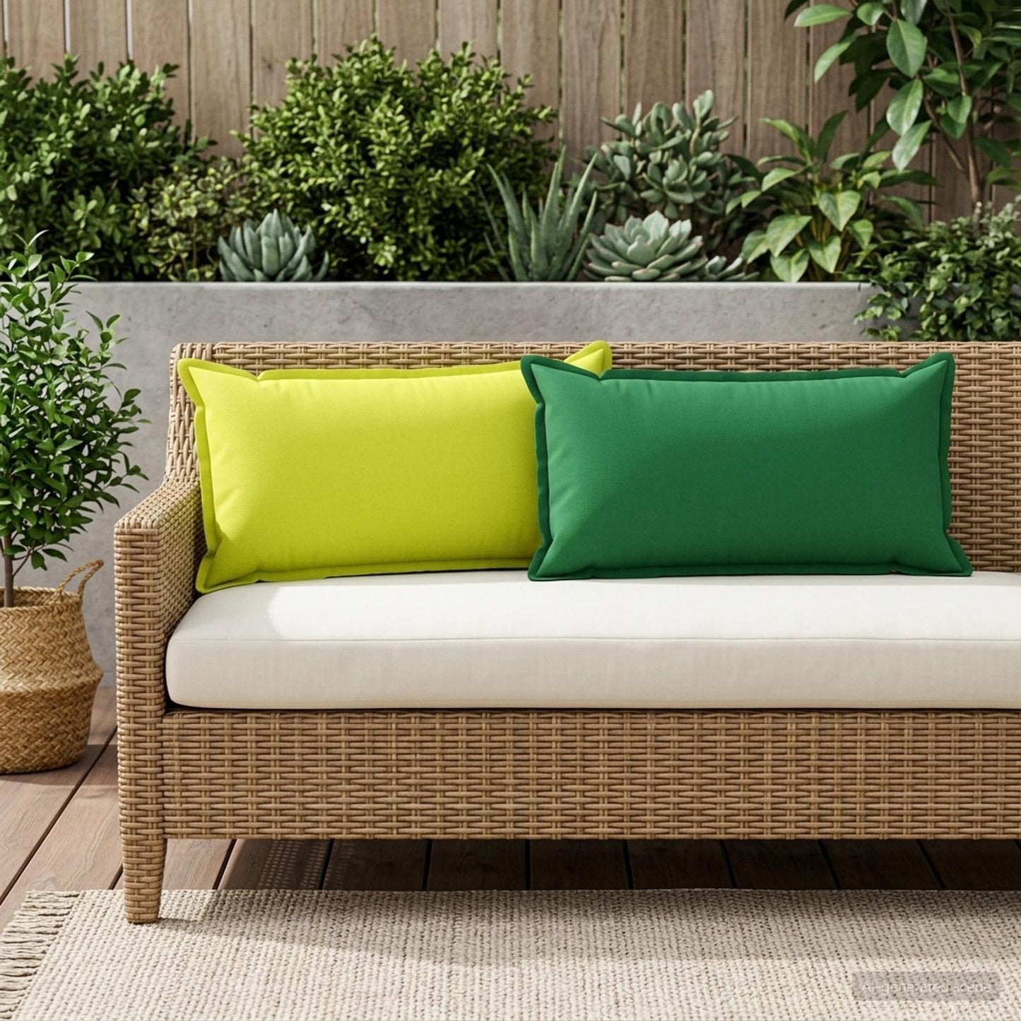 vidaXL Cushion Cover 12 pcs HOUTEN Green 40 x 80 cm Polyester 1